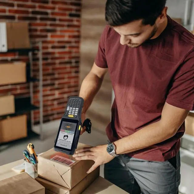 Alt view image 2 of 7 - Chainway C61 Wireless Android Barcode Scanner Handheld with Pistol Grip, Zebra 2D/1D/QR Code Reader, Android 11, Google Play, Vivid Screen, WiFi 6, NFC, Warehouse Inventory Scanning (Build Your Own)