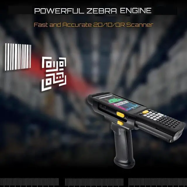 Alt view image 3 of 7 - Chainway C61 Wireless Android Barcode Scanner Handheld with Pistol Grip, Zebra 2D/1D/QR Code Reader, Android 11, Google Play, Vivid Screen, WiFi 6, NFC, Warehouse Inventory Scanning (Build Your Own)
