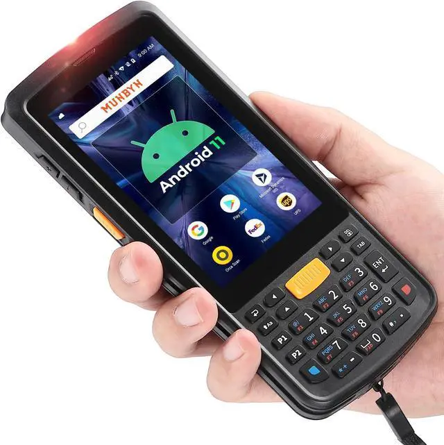 Main image of [Android 11+2D Scanner] Android-Barcode-Scanner, MUNBYN PDA Handheld Computer, Zebra Scanner SE4710, Store Inventory Scanner, 1D QR UPC Code, Rugged Wi-Fi 4G LTE BT, Data Collector for WMS Warehouse