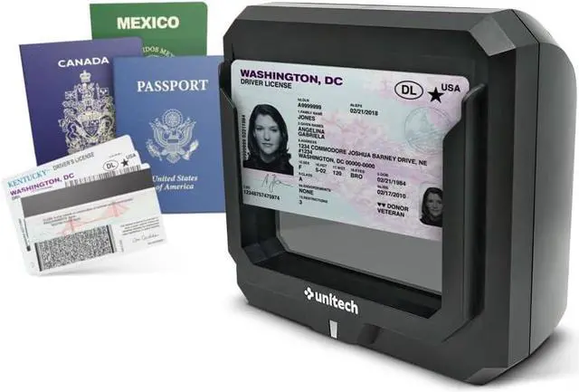 Alt view image 2 of 7 - Unitech TS200 SwiftScan Identification, Passport, 2D Barcode, MRZ and Mobile ID Reader Scanner