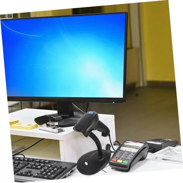 Alt view image 4 of 7 - STOBOK Barcode Scanner Practical Bar Code Reader Portable Scanners Qr Code Scanner Scanning Supply Qr Supply Automatic Barcode Reader Accessories Scanner Black WiFi Abs Qr Code Reader