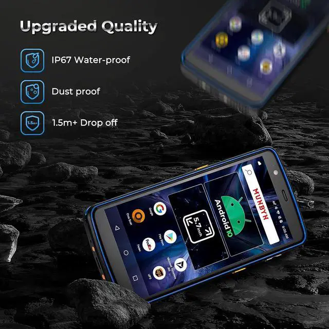 Alt view image 6 of 7 - MUNBYN Android Barcode Scanner with Full Screen, 5.7-inch PDA Android 10, 2D 1D Barcode Scanner, MUNBYN Inventory QR Scanner, Handheld Mobile Computer, 3+32G, IP67 Dual-Band Wi-Fi 4G BT Data Collector
