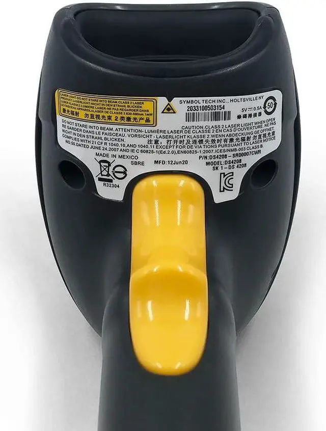 Alt view image 5 of 7 - Parts New Symbol LS4208-SR20007ZZR Barcode Scanner Handheld USB 1D LS4208 with Cable