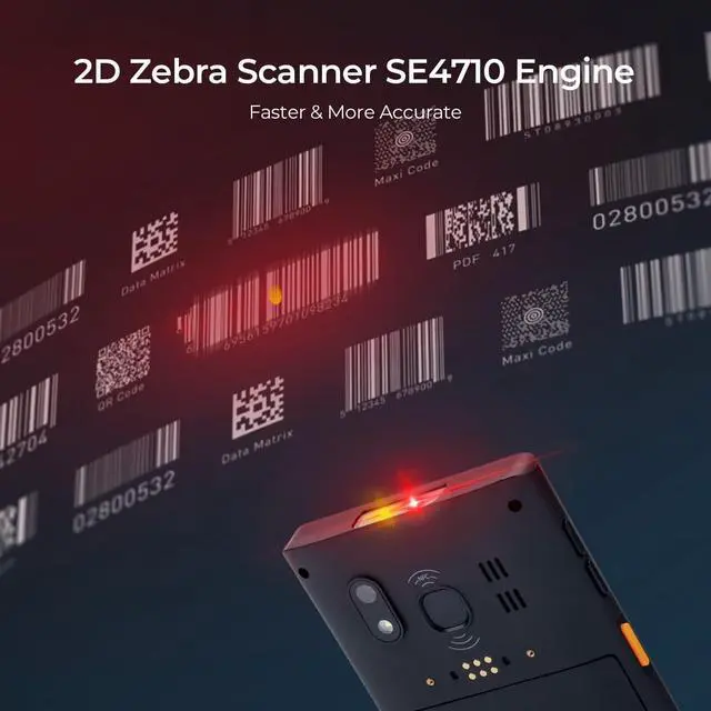 Alt view image 7 of 7 - 2023 MUNBYN Android Barcode Scanner with Full Screen, Andriod 12 Scanner, 5G Rugged PDA, Zebra SE4710 Barcode Scanner, 5.99" Touch Screen Mobile Computer Handheld 4+64GB, BT/Wi-Fi Data Collector IP65