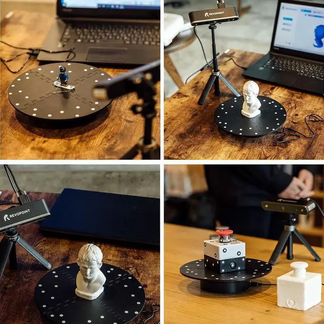Alt view image 2 of 7 - Revopoint Portable Turntable for POP/POP2/MINI 3D Scanner