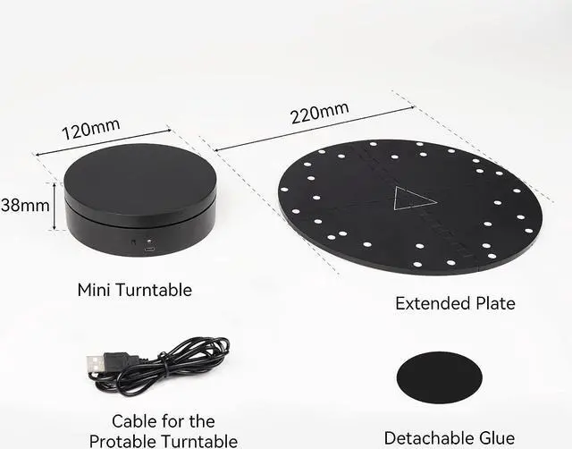 Alt view image 5 of 7 - Revopoint Portable Turntable for POP/POP2/MINI 3D Scanner