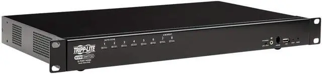 Main image of Tripp Lite KVM Switch, 8 Port HDMI USB with Audio and USB Sharing KVM Switch, 1U Rack Mount (B024-HU08)