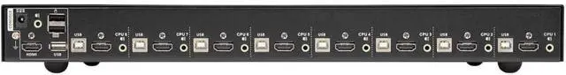 Alt view image 2 of 5 - Tripp Lite KVM Switch, 8 Port HDMI USB with Audio and USB Sharing KVM Switch, 1U Rack Mount (B024-HU08)