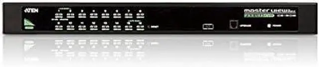 Alt view image 3 of 3 - ATEN 16-Port USB/PS2 Combo KVM Switch CS1316 (Black)