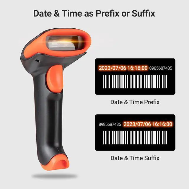 Alt view image 3 of 6 - Tera Pro 2023 Newest    Wireless 1D 2D QR Barcode Scanner, 3 in 1 Works with Bluetooth & 2.4G Wireless & USB Wired, Barcode Reader with Vibration Alert HW0002