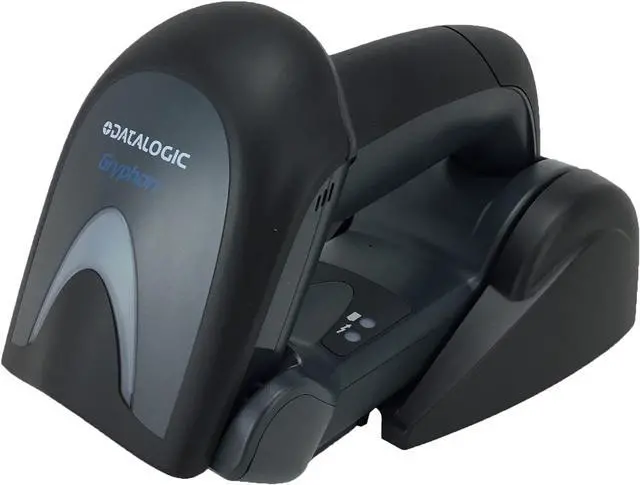 Alt view image 2 of 7 - Datalogic Gryphon GM4132 Cordless 1D Barcode Scanner/Linear Imaging Reader, Includes Hands-Free 2-Position Cradle and USB Cable