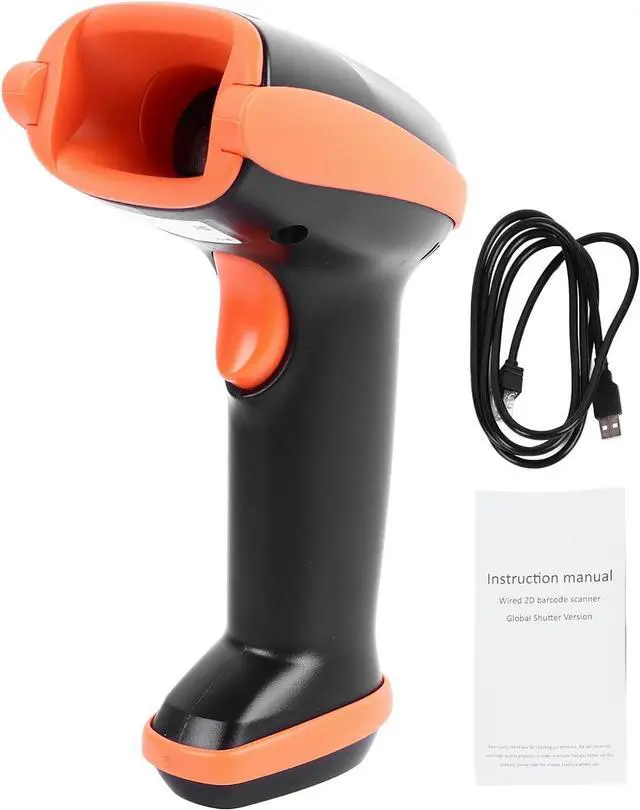 Alt view image 5 of 7 - 2D Barcode Scanner, Impact Resistant High Sensitivity Convenient QR Code Reader Handheld Portable Efficient for Libraries for Retail Stores