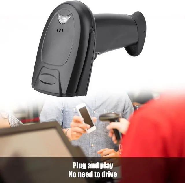 Alt view image 5 of 7 - FG2106 2.4G Wireless Scanner, Portable USB 1D Bar Code Scanner with USB Receiver for Store, Supermarket, Warehouse Etc
