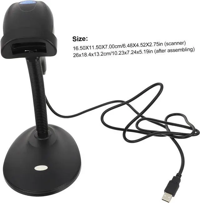 Alt view image 5 of 7 - NUOBESTY Barcode Scanner qr Code Reader QR Code Scanner Portable scanners Code scanning Device Barcode Reader QR scanning Device abs scanning Supply QR Supply Automatic Accessories WiFi