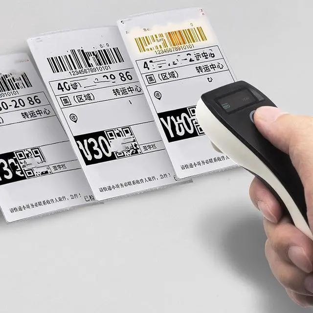Alt view image 3 of 7 - Cordless QR Code Scanner, Efficient Screen Display Compact Multifunctional Mini Barcode Scanner for Express Logistics