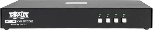 Alt view image 3 of 7 - Tripp Lite Secure KVM Switch 4-Port DVI + Audio Niap Pp3.0 Certified W/CAC