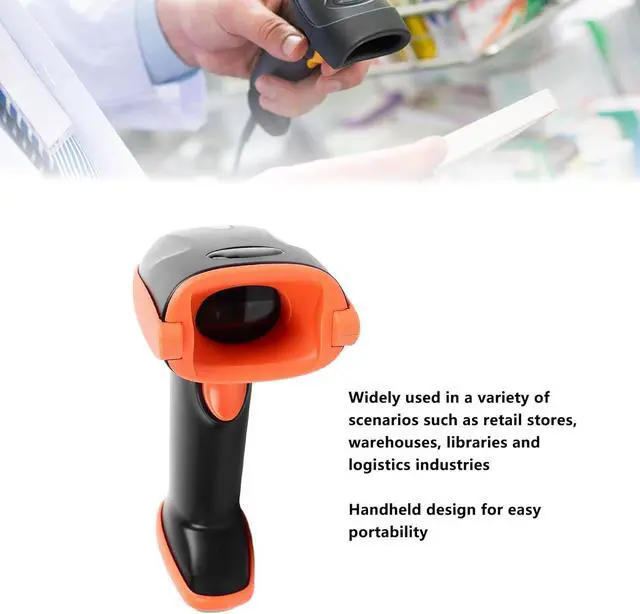 Alt view image 3 of 7 - Efficient Handheld 2D Barcode Scanner for Retail Stores, Warehouses, Libraries, High Accuracy QR Code Reader, Convenient for Logistics Industries