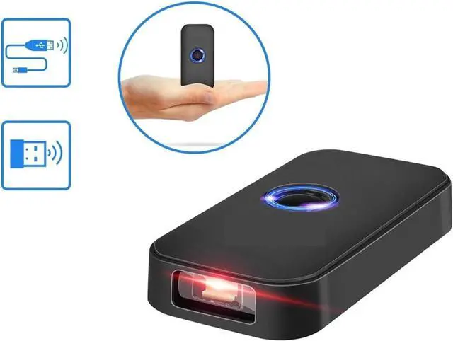Alt view image 2 of 7 - Automatic Barcode Scanning System Portable 1D Laser Barcode Scanner 2.4G Wireless Fast Precise Scanning Retail Store USB Wired Bar Code Reader