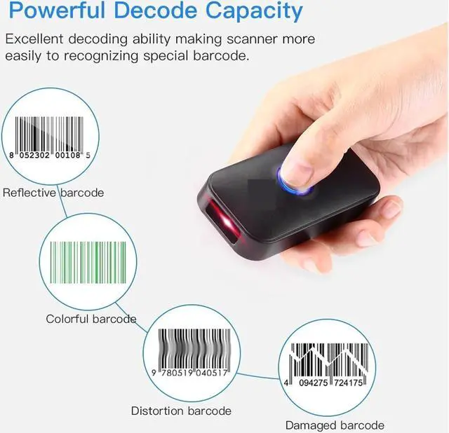 Alt view image 4 of 7 - Automatic Barcode Scanning System Portable 1D Laser Barcode Scanner 2.4G Wireless Fast Precise Scanning Retail Store USB Wired Bar Code Reader