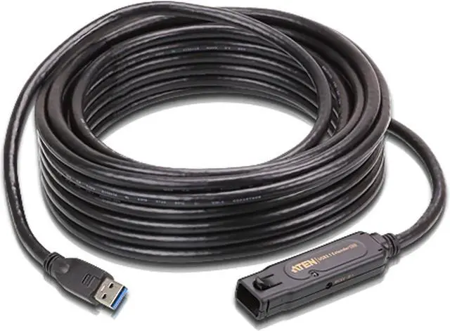 Main image of ATEN Ue3310 10M USB 3.1 Gen1 Extender Cable | #1 KVM Market Leader, Black