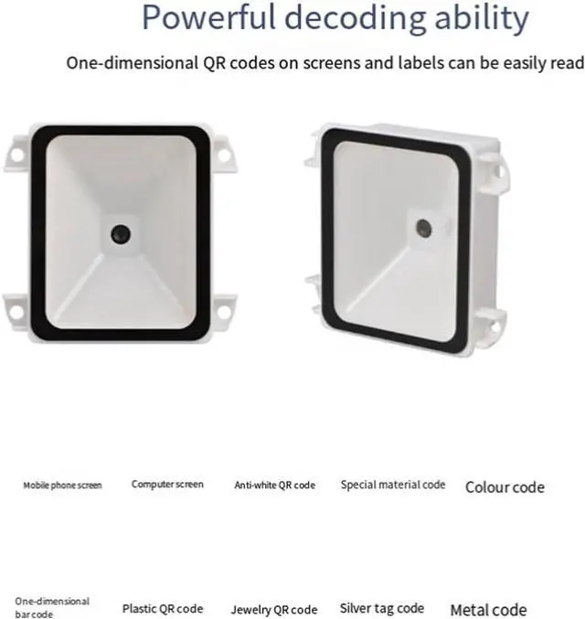 Alt view image 2 of 7 - Zxsdjksd Embedded 2D Barcode Scanner USB QR Barcode Reader RS232 TTL Interface Kiosk Small Fixed Installation Barcode Printer Durable