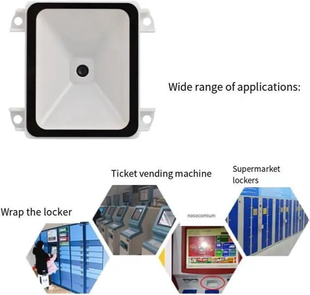 Alt view image 5 of 7 - Zxsdjksd Embedded 2D Barcode Scanner USB QR Barcode Reader RS232 TTL Interface Kiosk Small Fixed Installation Barcode Printer Durable