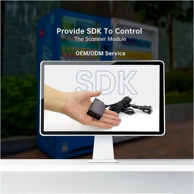 Alt view image 6 of 7 - Automatic Barcode Scanning System Mini Embedded Barcode Scanner Module 1D 2D USB RS232 Interface for Vending Machine Door Control Self-Service Terminal (Color : USB 1D CCD)