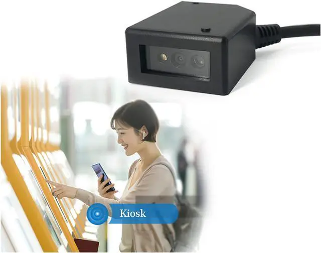 Alt view image 6 of 6 - Automatic Barcode Scanning System Embedded Barcode Scanner Module 2D USB RS232 Interface for Vending Machine Door Control Self-Service Terminal (Color : USB 2D CMOS)