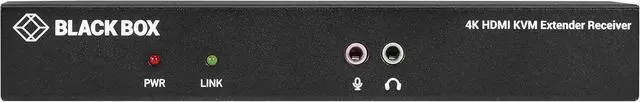 Alt view image 6 of 6 - Black Box KVM Extender KIT Over Fiber - 4K, Single-Head, HDMI, USB 2.0, Serial, Audio, LOC