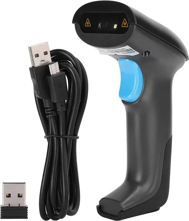 Alt view image 2 of 7 - Wireless Barcode Scanner, 2.4G Wireless 1D / 2D QR Barcode LED Reader Handheld Bar Code Scanner, 500 TimesSecond for Store, Supermarket, Warehouse (Wireless 2D Scanner YHD-6200W)
