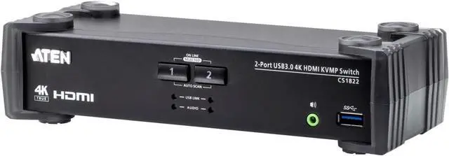 Main image of ATEN CS1822 2-Port 4K60 Single View HDMI KVMP