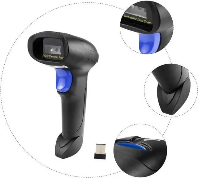Alt view image 4 of 7 - 1pc Scanner Qr Code Scanner Symbol Scanner Supermarket Barcode Scanner Abs Scanning Supply Practical Bar Code Reader Qr Reader Scanner Handheld Accessories Barcode Reader