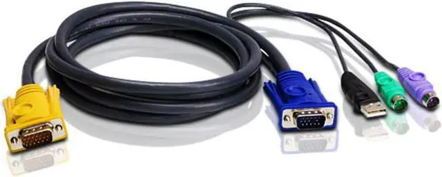 Main image of ATEN 5302UP PS/2 USB KVM Cable 1.8 m