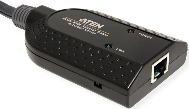 Alt view image 3 of 3 - ATEN KA7168 Cable HDMI/USB Black