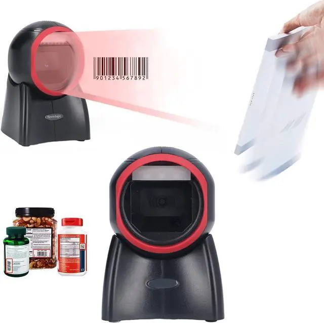 Alt view image 4 of 7 - USB Wired Bar Code Reader, Intelligent Increase Productivity Infrared Automatic Sensing Easily Identify 1D 2D Desktop Barcode Scanner for Retails