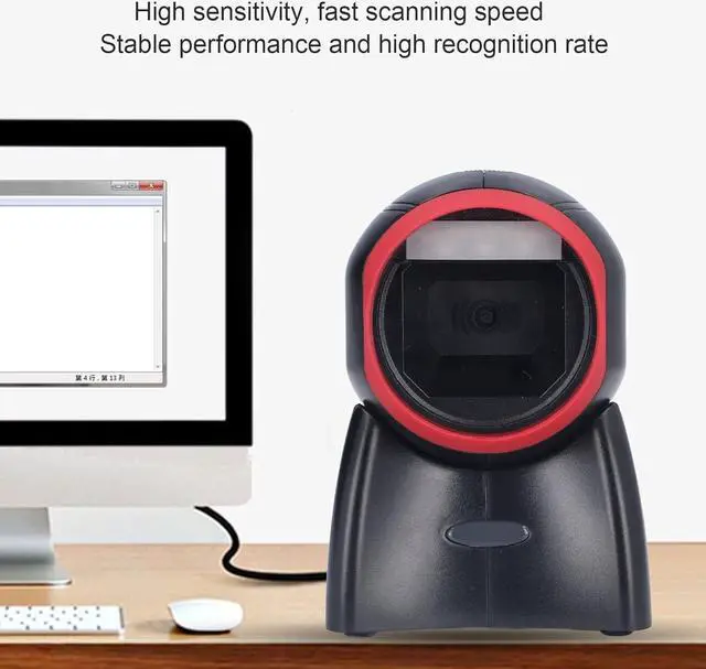 Alt view image 7 of 7 - USB Wired Bar Code Reader, Intelligent Increase Productivity Infrared Automatic Sensing Easily Identify 1D 2D Desktop Barcode Scanner for Retails