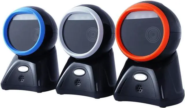 Alt view image 3 of 7 - Automatic Barcode Scanning System Barcode Scanner Scan Engine 2D Barcode Scanner Platform Supermarket Special Cashier Scanner Commodity Catering Scanner SH-7400 (Color : Blue-USB)