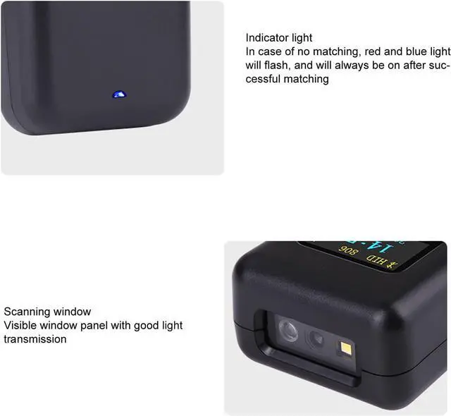 Alt view image 3 of 7 - Wireless USB Barcode Scanner, Fast Decoding, Barcode 3 in 1 (1D M8L)