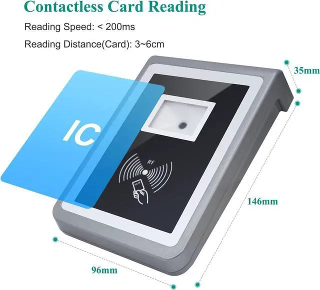 Alt view image 2 of 4 - Embedded 1D 2D Barcode Scanner QR Bar Code Scanner with RFID Mifare 13.56MHZ Card Reader Self-Induction for Gate Machine Tickets Checking
