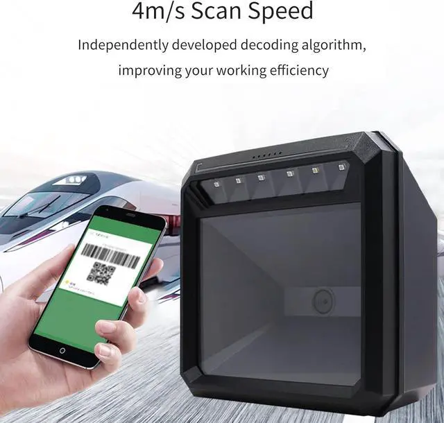 Alt view image 7 of 7 - BISOFICE 1D 2D Barcode Scanner QR Bar Code Reader Module Scanner CMOS Image USB Port Connection Omnidirectional Platform Auto Scanning High Scanning Speed 4m/s