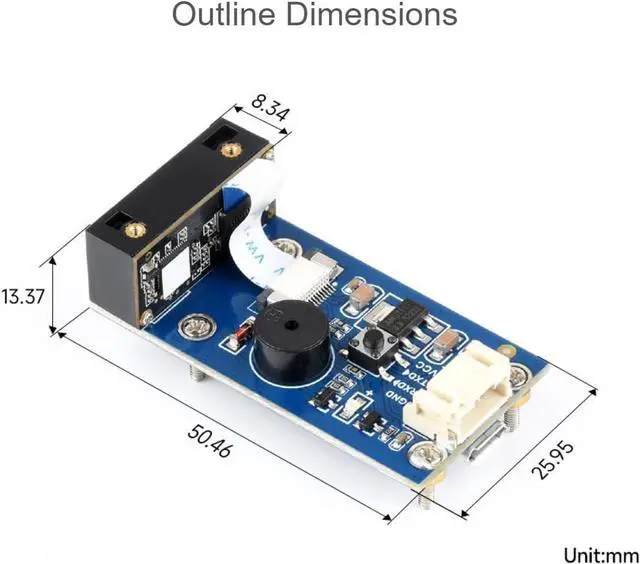 Alt view image 5 of 7 - 2D Codes Scanner Module (C) Supports High Accuracy Barcode Scanning Barcode/QR Code Reader