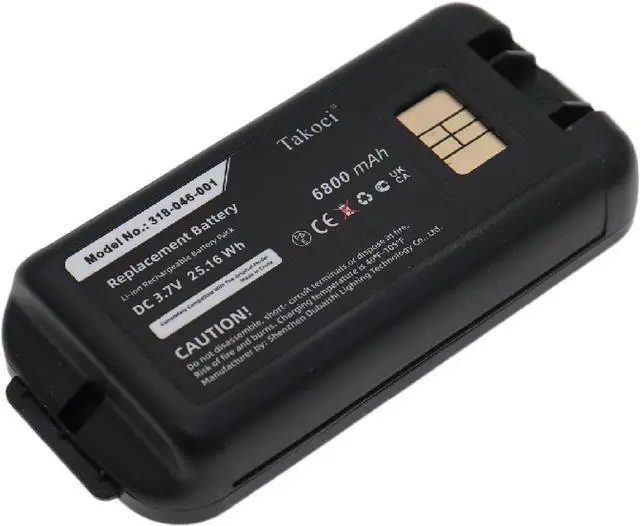 Main image of Youejoeq Replacement for Intermec CK70 CK71 Honeywell CK75 1001AB01 1001AB02 318-046-001 318-046-011 AB18 318-046-031 318-046-032 Barcode Scanner Battery 6800mAh 3.7V Lithium Ion