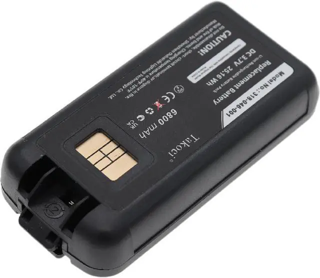Alt view image 3 of 7 - Youejoeq Replacement for Intermec CK70 CK71 Honeywell CK75 1001AB01 1001AB02 318-046-001 318-046-011 AB18 318-046-031 318-046-032 Barcode Scanner Battery 6800mAh 3.7V Lithium Ion