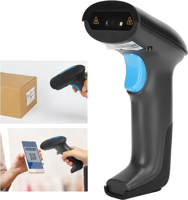 Alt view image 5 of 7 - Wireless Barcode Scanner, 2.4G Wireless 1D / 2D QR Barcode LED Reader Handheld Bar Code Scanner, 500 TimesSecond for Store, Supermarket, Warehouse (Wireless 2D Scanner YHD-6200W)