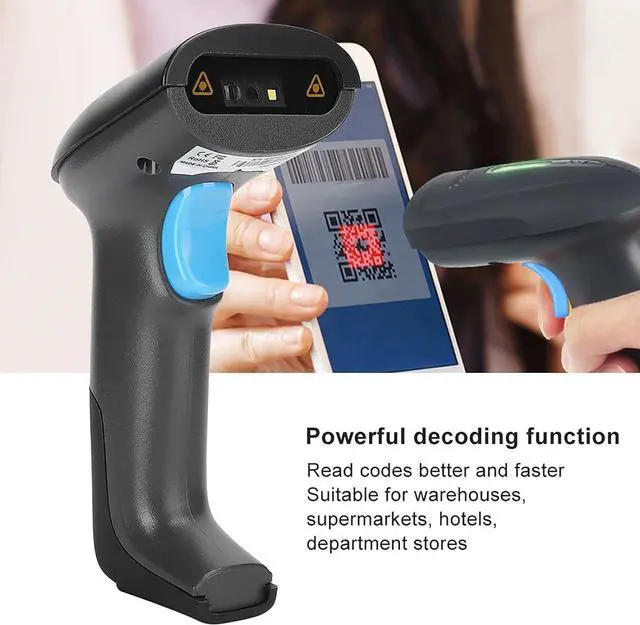 Alt view image 6 of 7 - 753 Bluetooth Barcode Scanner for Warehouses,Barcode Scanner Wireless QR Code LED Reader QR Bar Code Scanner for Bluetooth for AndroidWindows (Wireless 2D Scanner YHD-6200W)