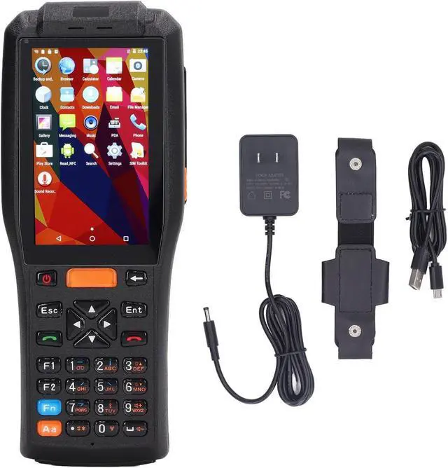 Alt view image 5 of 7 - Mxzzand Barcode Scanner Printer, 5MP Camera Easy Operation Multifunctional Wide Application Handheld PDA Printer 100-220VAC for Grocery Stores (US Plug)