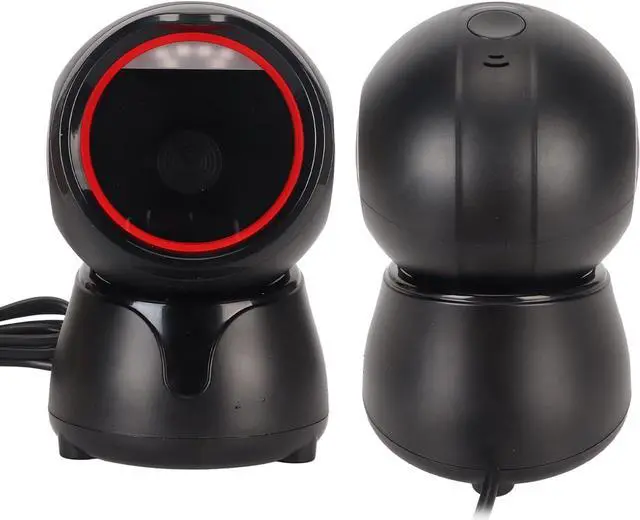 Alt view image 7 of 7 - Zyyini Desktop Barcode Scanner, 1D 2D QR Code Global Shutter USB Barcode Reader, Buzzer, LED Indicator, Capture Barcodes from Mobile Phone Screen, for Market Bank Store