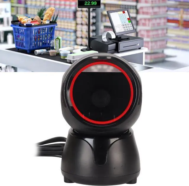 Alt view image 5 of 7 - Zyyini Desktop Barcode Scanner, 1D 2D QR Code Global Shutter USB Barcode Reader, Buzzer, LED Indicator, Capture Barcodes from Mobile Phone Screen, for Market Bank Store