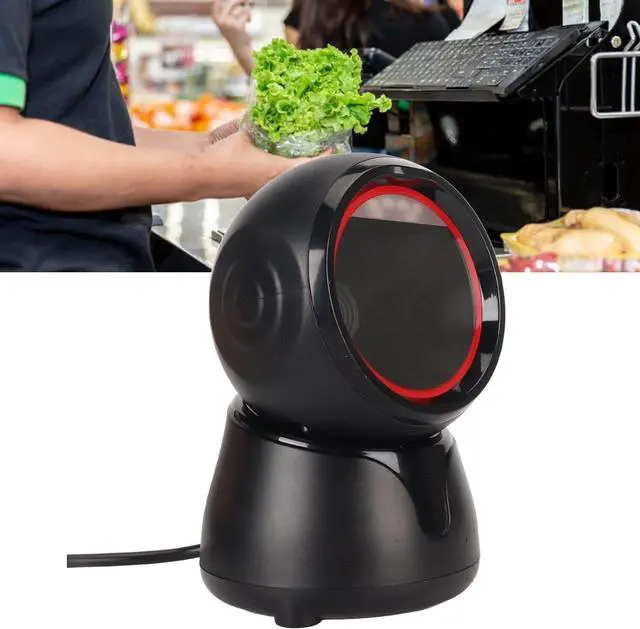 Alt view image 4 of 7 - Zyyini Desktop Barcode Scanner, 1D 2D QR Code Global Shutter USB Barcode Reader, Buzzer, LED Indicator, Capture Barcodes from Mobile Phone Screen, for Market Bank Store