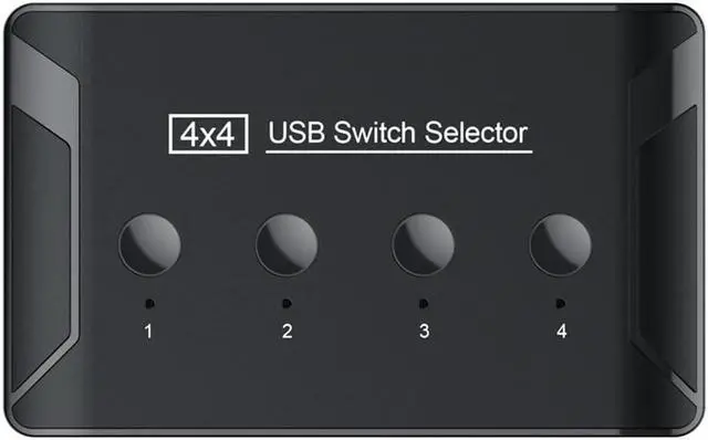 Alt view image 2 of 7 - USB 3.0 Switch Selector 4 Computers Share 4 USB KVM Switcher for PC Laptop Keyboard Mouse Printer Scanner Compatible with Mac/Windows/Linux